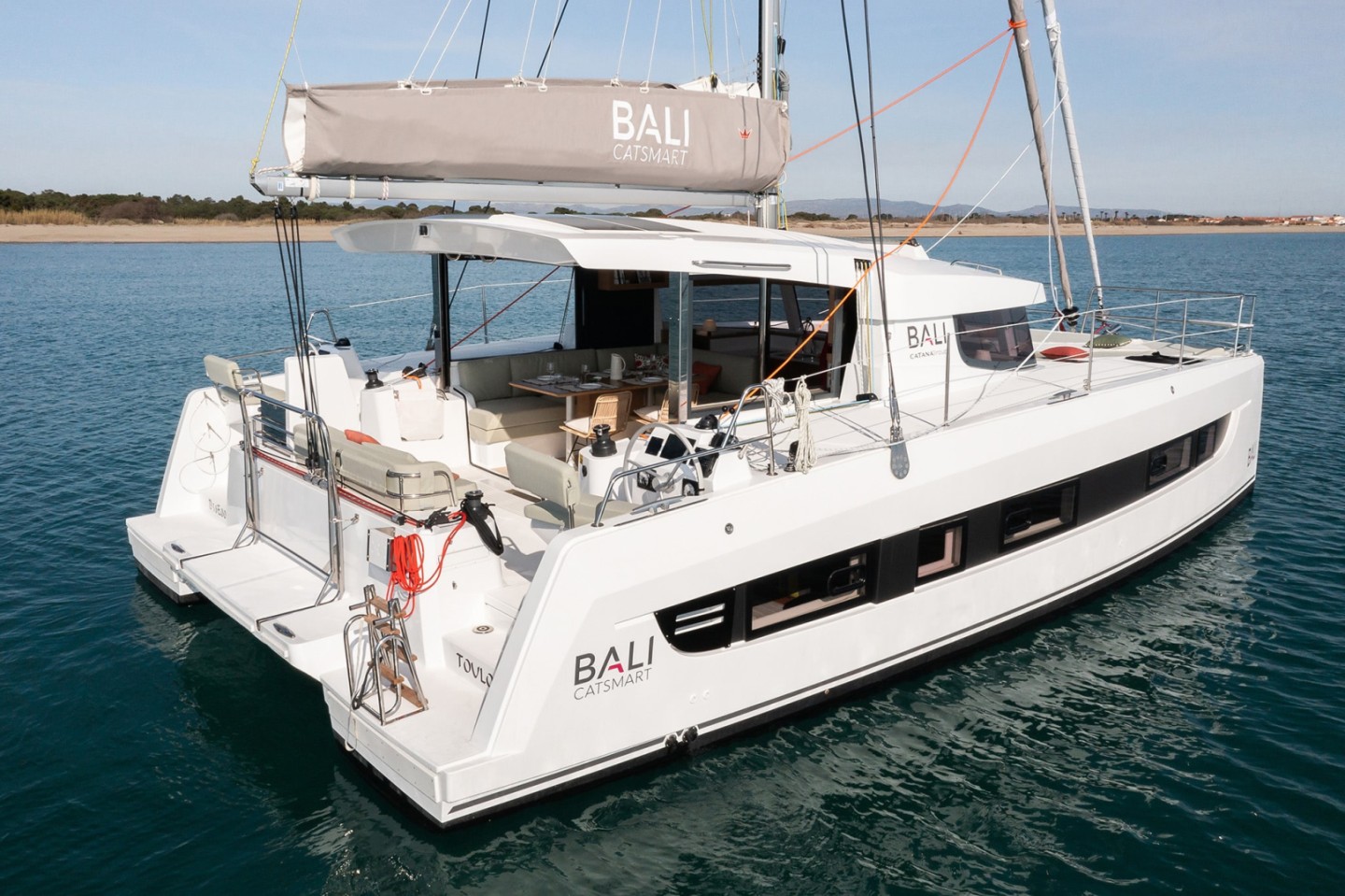 Bali Catsmart OW eco solar catamaran charter in Hyères, France