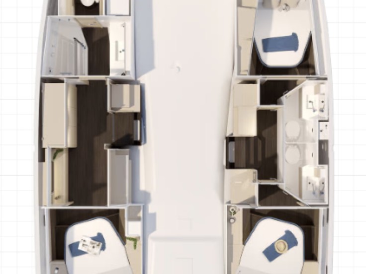 Location bateau Fountaine Pajot Fountaine Pajot FP 41 Maesto 3  à Frenchtown sur Samboat