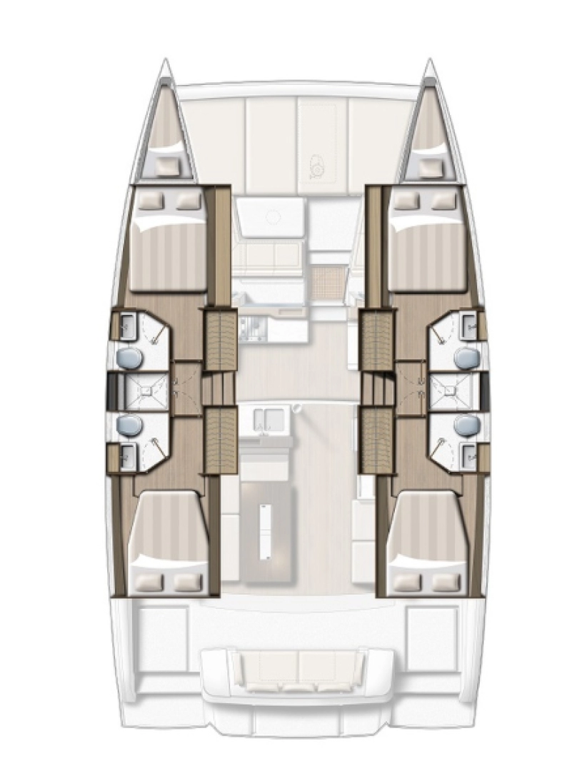 Location Catamaran à Port des Marines de Cogolin - Bali Bali 4.2