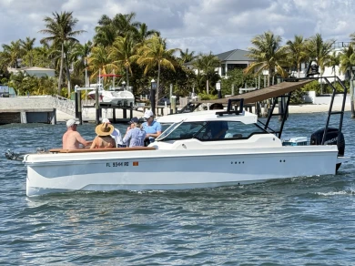 Bareboat Rental Luxury Yacht Axopar with a boat licence