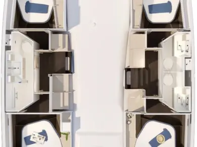 Fountaine Pajot Fountaine Pajot FP 41 Quatuor 4 a louer à Golfe-Juan