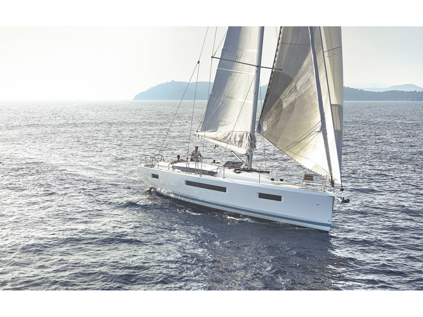 Jeanneau Sun Odyssey 440 eco solar sailboat charter in Keramotí, Greece