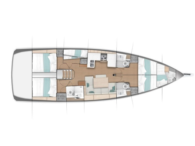 Location bateau Fanári pas cher Sun Odyssey 490