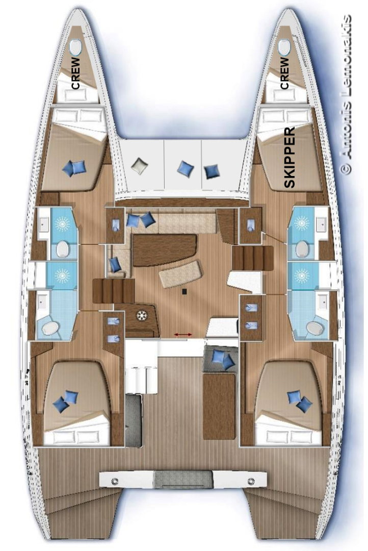 Location Catamaran à Ermoúpolis - Lagoon Lagoon 42