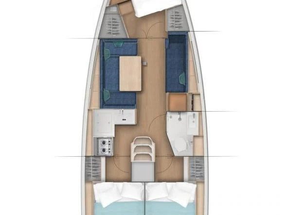 Jeanneau Sun Odyssey 380 a louer à Pirovac