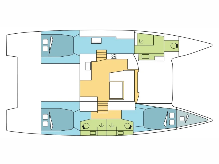 Location Catamaran à Cogolin - Fountaine Pajot Elba 45