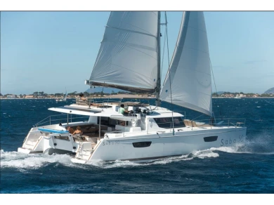 Fountaine Pajot Saba 50 charter bareboat or captained in  Cogolin