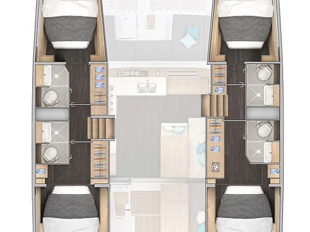 Location Catamaran à Sibenik - Lagoon Lagoon 43