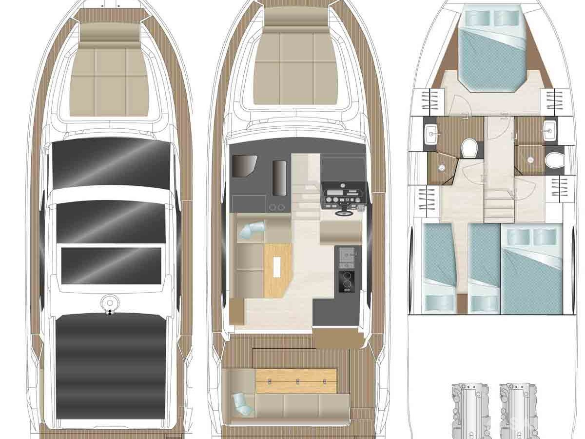 Location Yacht Sealine avec permis