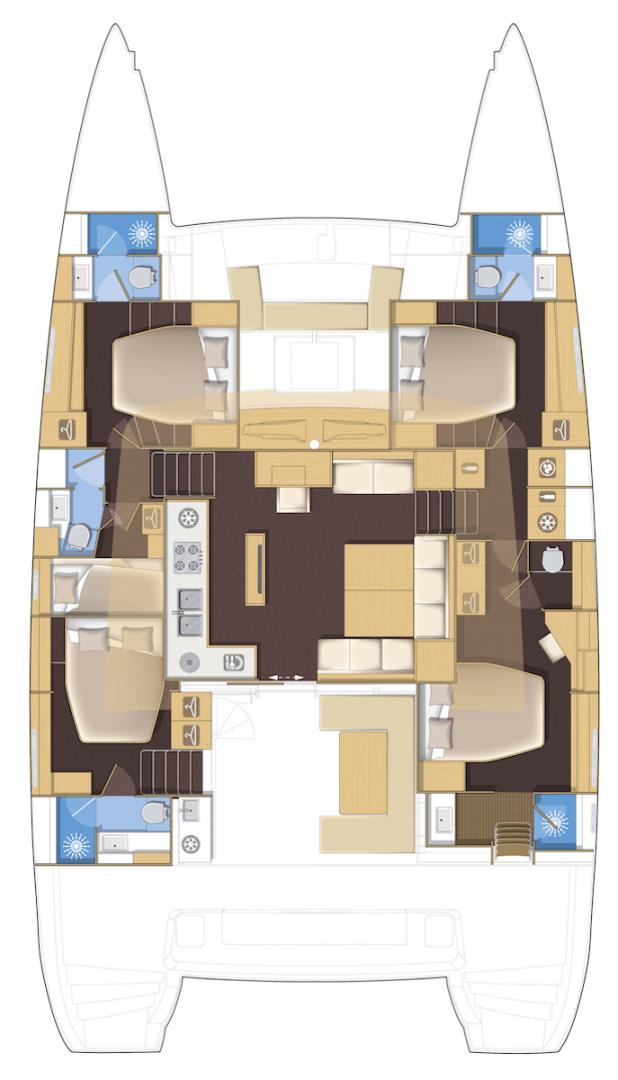 Location Catamaran à Gouviá - Lagoon Lagoon 52 F