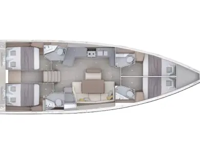 Location bateau Rhodes (Ville) pas cher Oceanis 47 - 4 cab.