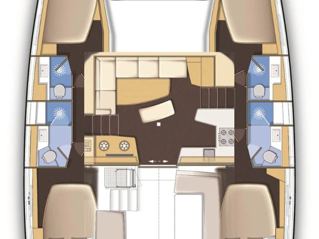 Location bateau Lagoon Lagoon 42 à Álimos sur Samboat