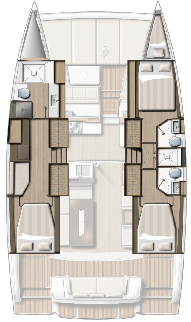 Location Catamaran à Sveti Filip i Jakov - Bali Bali 4.2