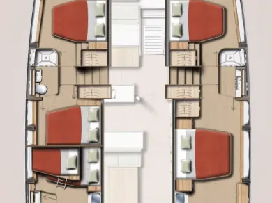 Louez un Bali Bali 5.2 - 5 + 2 cab. à Trogir