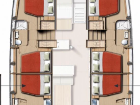 Location à Mykonos (Île) - Bali Bali 5.2 - 6 + 2 cab. sur SamBoat