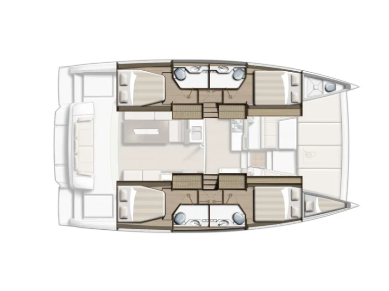 Location Catamaran à Páleros - Bali Bali 4.2