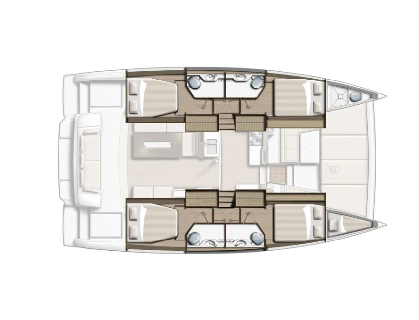 Location Catamaran à Páleros - Bali Bali 4.2