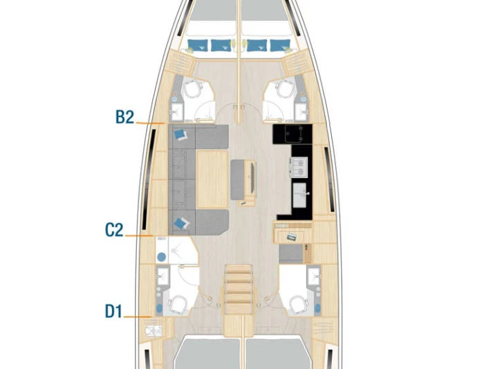 Location bateau Pula pas cher Hanse 460
