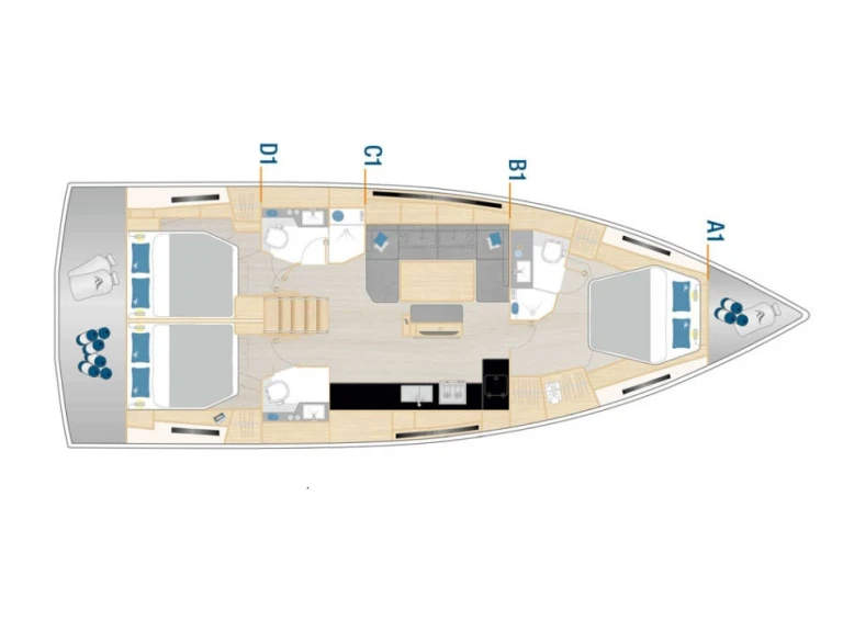 Location à Sibenik - Hanse Hanse 460 sur SamBoat