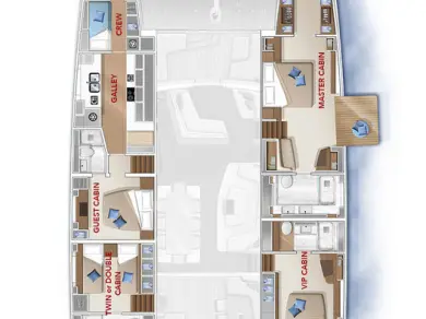 Location bateau Split pas cher Lagoon Seventy 7