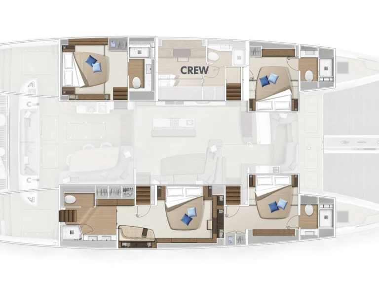 Location Catamaran à Kaštela - Lagoon Lagoon Sixty 5