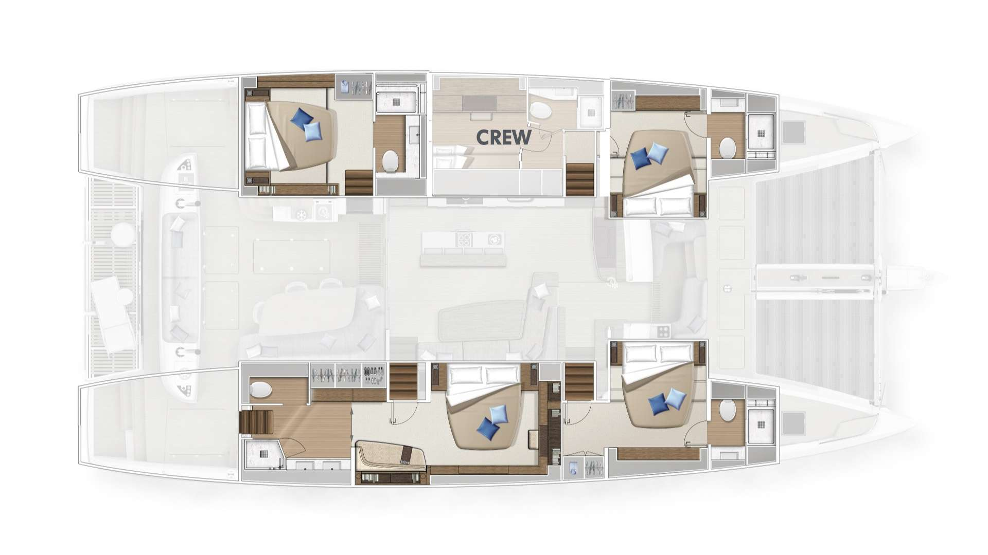 Location Catamaran à Kaštela - Lagoon Lagoon Sixty 5