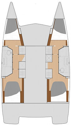 Location Catamaran à Bormes-les-Mimosas - Fountaine Pajot Lucia 40