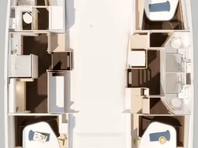 Location à Frenchtown - Fountaine Pajot Fountaine Pajot FP 44 Maestro - 3 cab. sur SamBoat