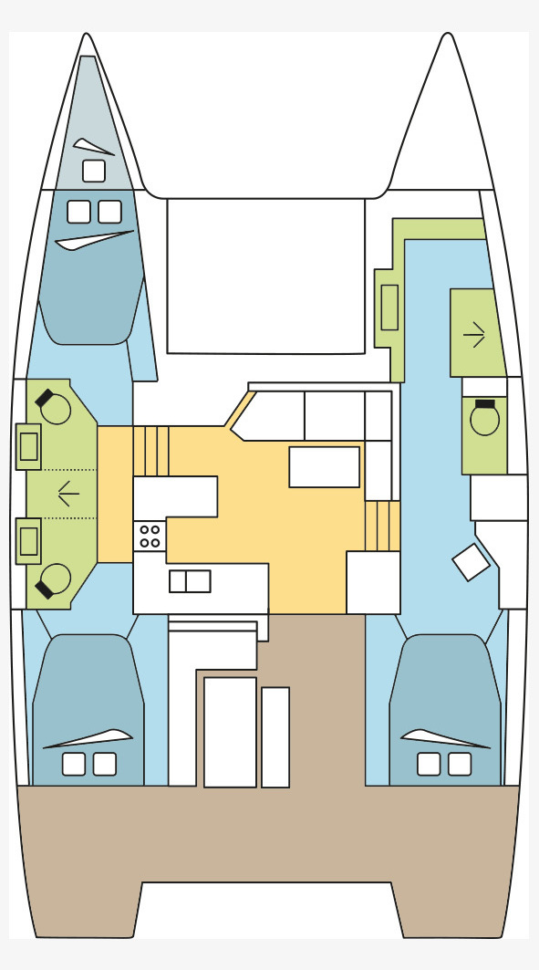 Location Catamaran Fountaine Pajot avec permis