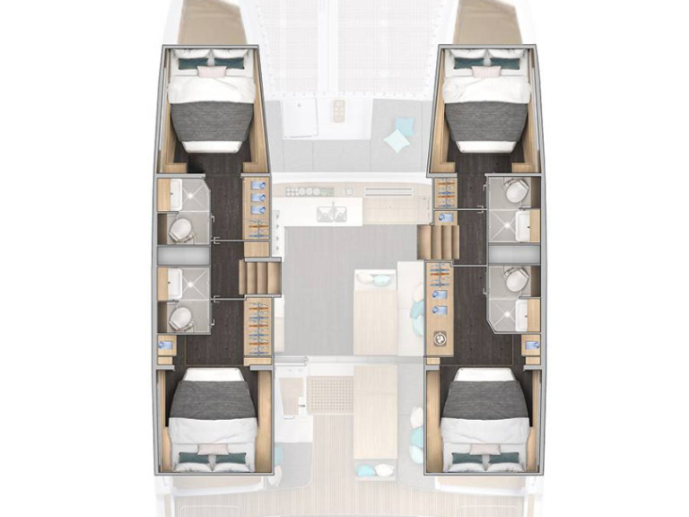 Location bateau Lagoon Lagoon 43 à Rogoznica sur Samboat