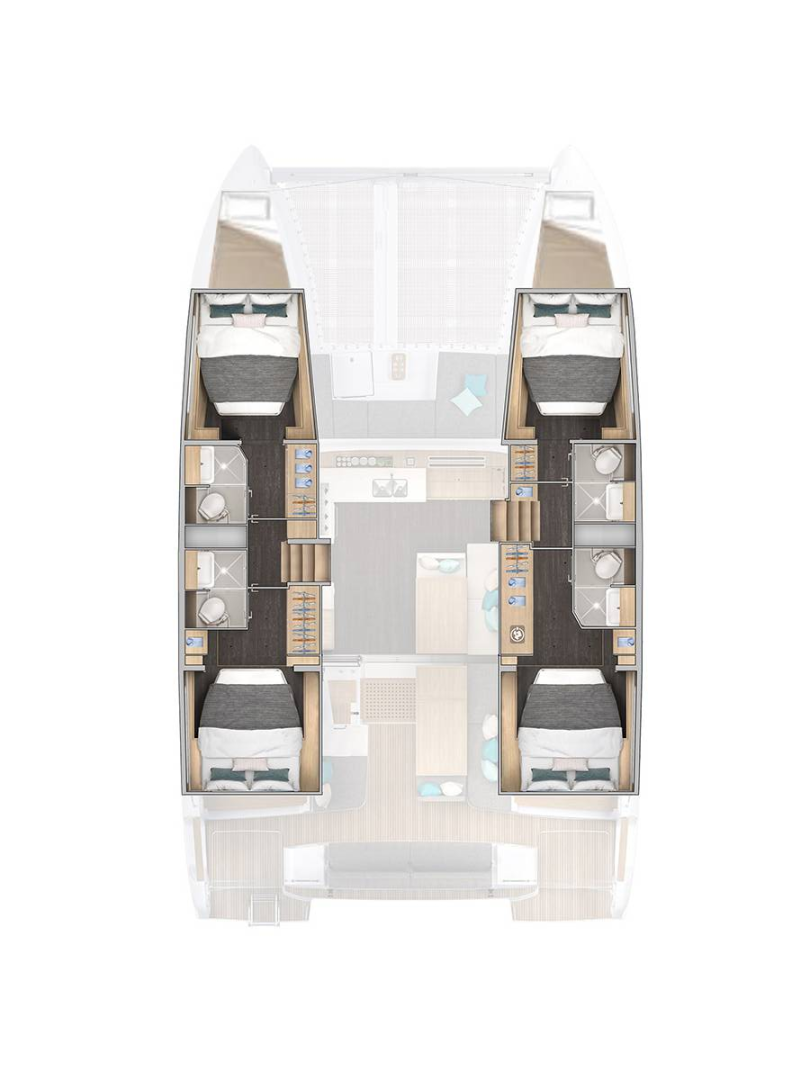 Location bateau Lagoon Lagoon 43 à Rogoznica sur Samboat