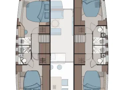 Aquila Aquila 45 Sail - 4 + 1 cab. a louer à Parham Town