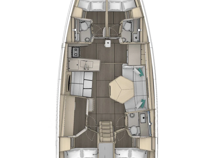 Location bateau Procida pas cher Dufour 48