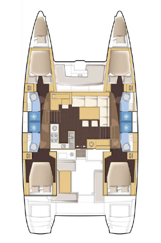 Location bateau Seget Donji pas cher Lagoon 450 F