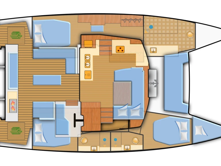 Fountaine Pajot Elba 45 a louer à Can Pastilla