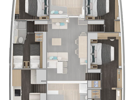 Louer Catamaran avec ou sans skipper Lagoon à Portisco