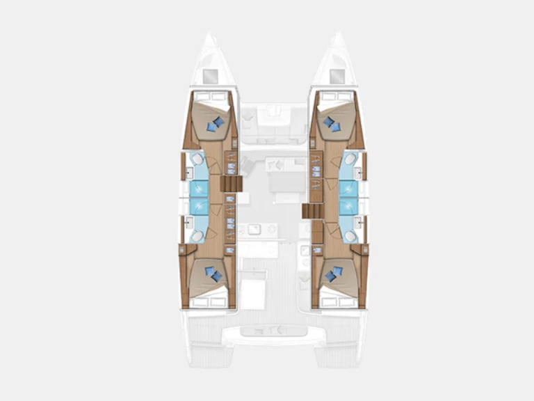 Location bateau Bas du Fort pas cher Lagoon 46
