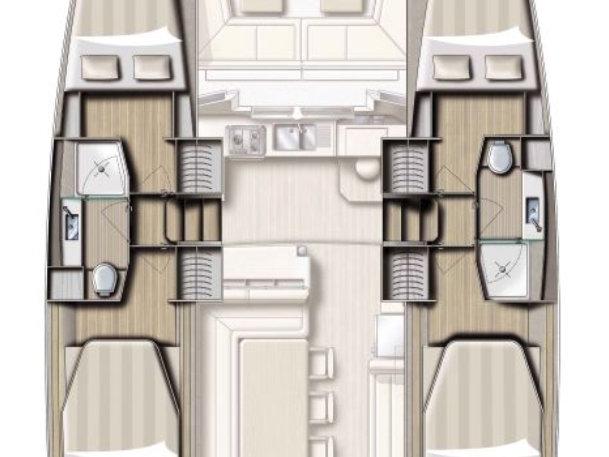 Location Catamaran à Lefkáda - Bali Bali 4.2