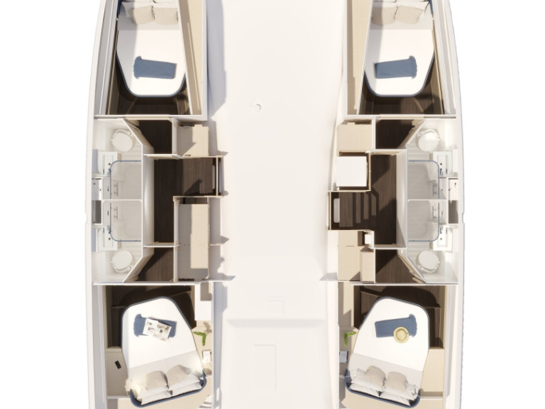 Louez un Fountaine Pajot Fountaine Pajot FP 44 Quatuor - 4 + 2 cab. à Néa Péramos