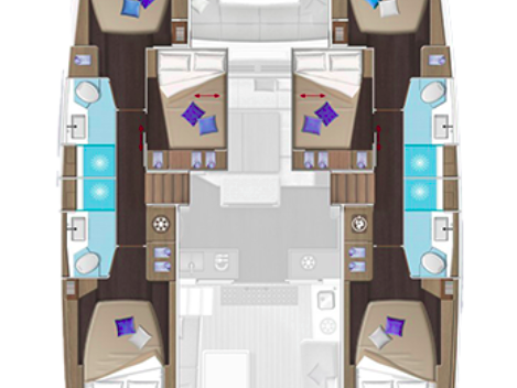 Location Catamaran à Álimos - Lagoon Lagoon 51