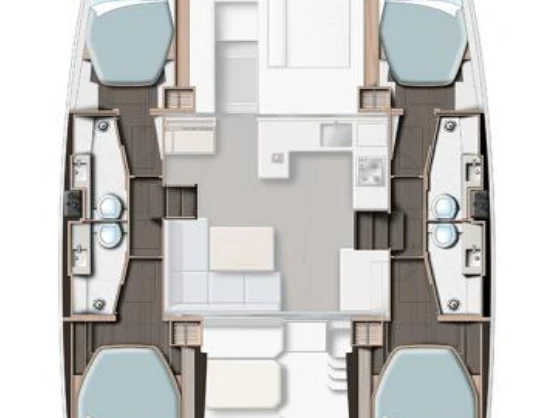 Leopard Catamarans / Robertson & Caine Leopard 42 - 4 cab. a louer à Procida