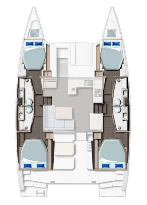 Leopard Catamarans / Robertson & Caine Leopard 42 - 4 cab. a louer à Procida