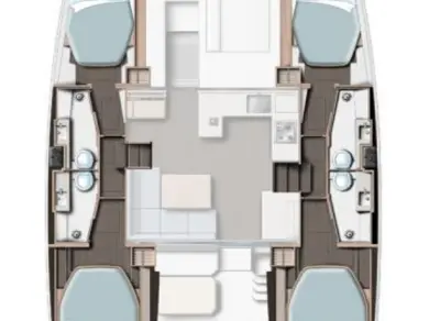 Leopard Catamarans / Robertson & Caine Leopard 42 - 4 cab. a louer à Procida