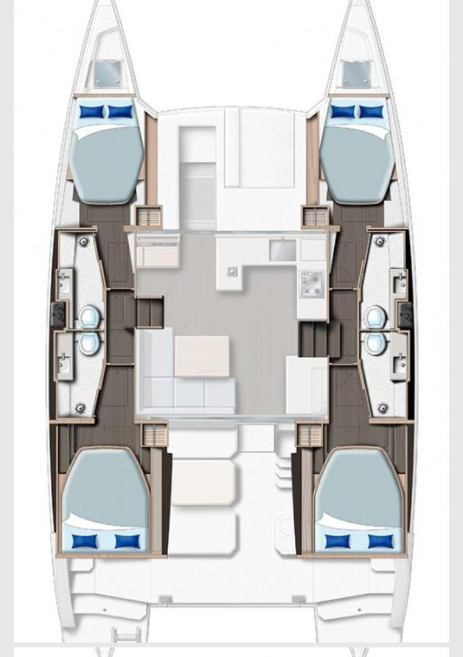 Louez un Leopard Catamarans / Robertson & Caine Leopard 42 - 4 cab. à Furnari