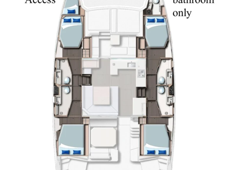 Location bateau Cannigione pas cher Leopard 45