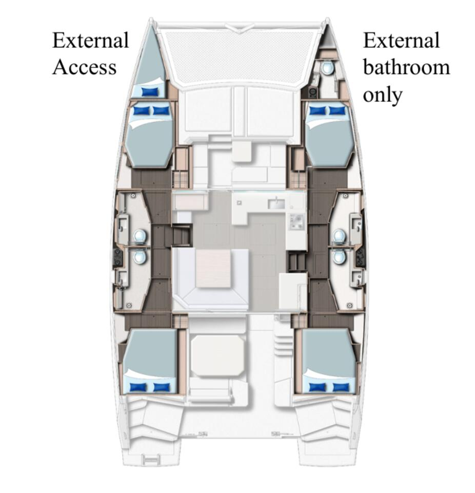 Location bateau Cannigione pas cher Leopard 45