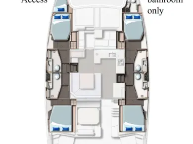Location bateau Cannigione pas cher Leopard 45