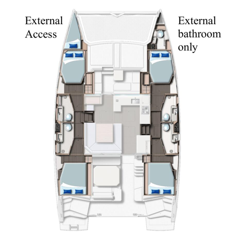 Location Catamaran à Procida - Leopard Catamarans / Robertson & Caine Leopard 45