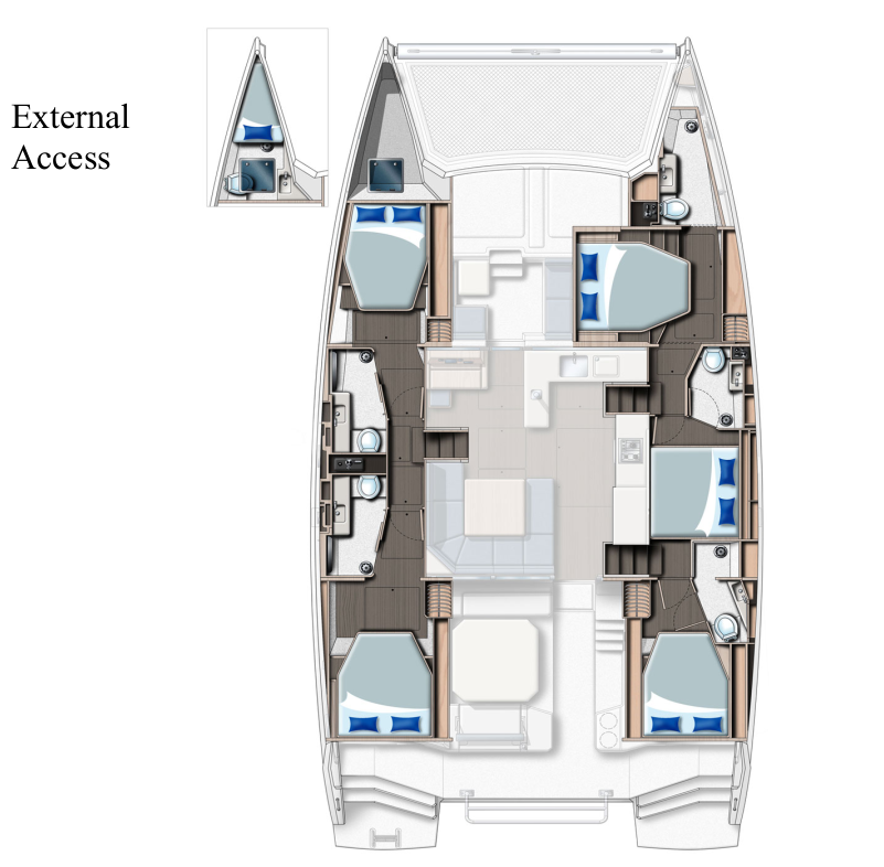 Location bateau Furnari pas cher Leopard 50 - 5 + 1 cab