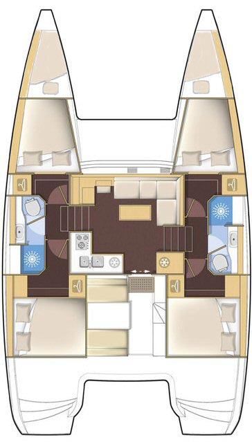 Location Catamaran à Sibenik - Lagoon Lagoon 39